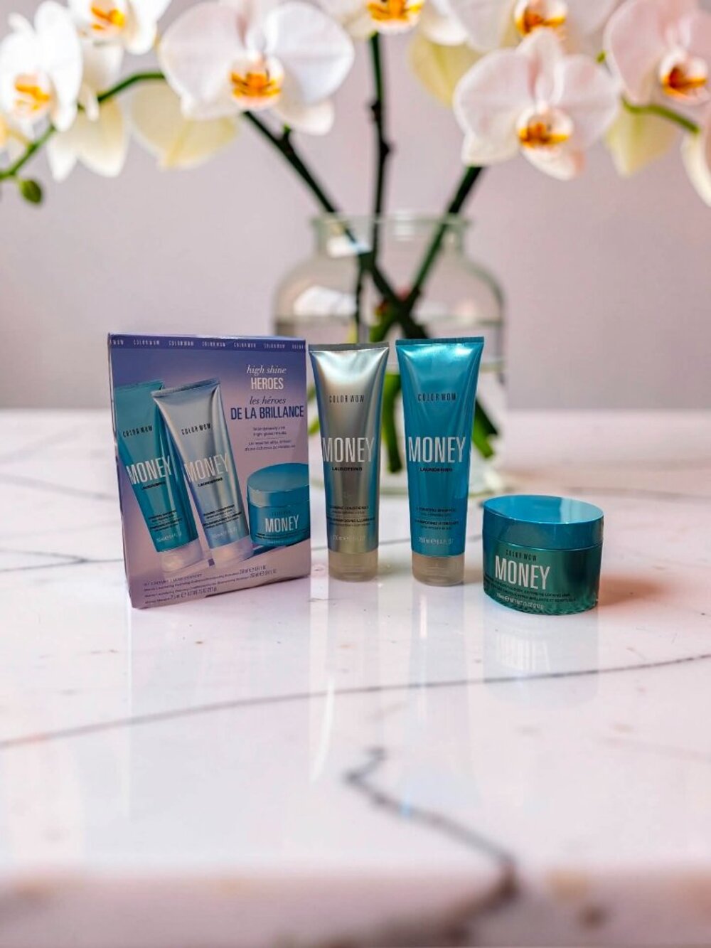 Color Wow High Shine Heroes Kit Hydrating Shampoo Conditioner Money Masque